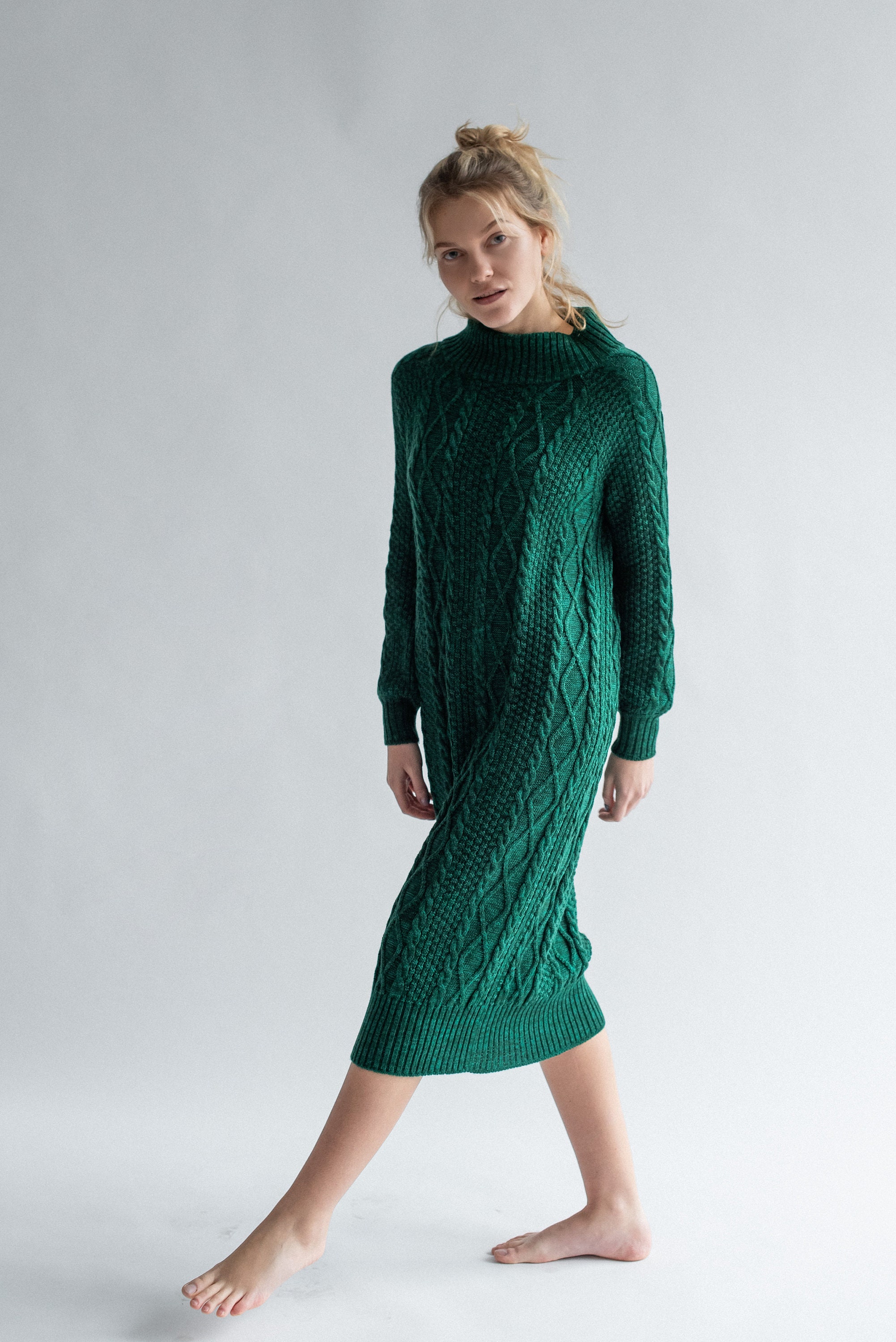 anekdote Revisor Omsorg Green Sweater Dress Plus Size Maxi Dress Wool Dress - Etsy Israel