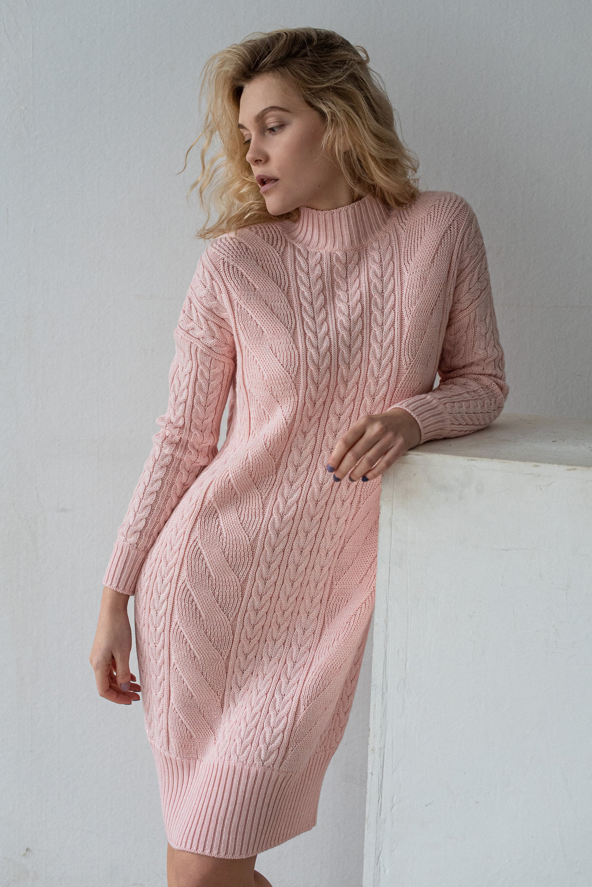 Cable Knit Dress Womens Urban Bliss Cream Cable Knit Midaxi Jumper