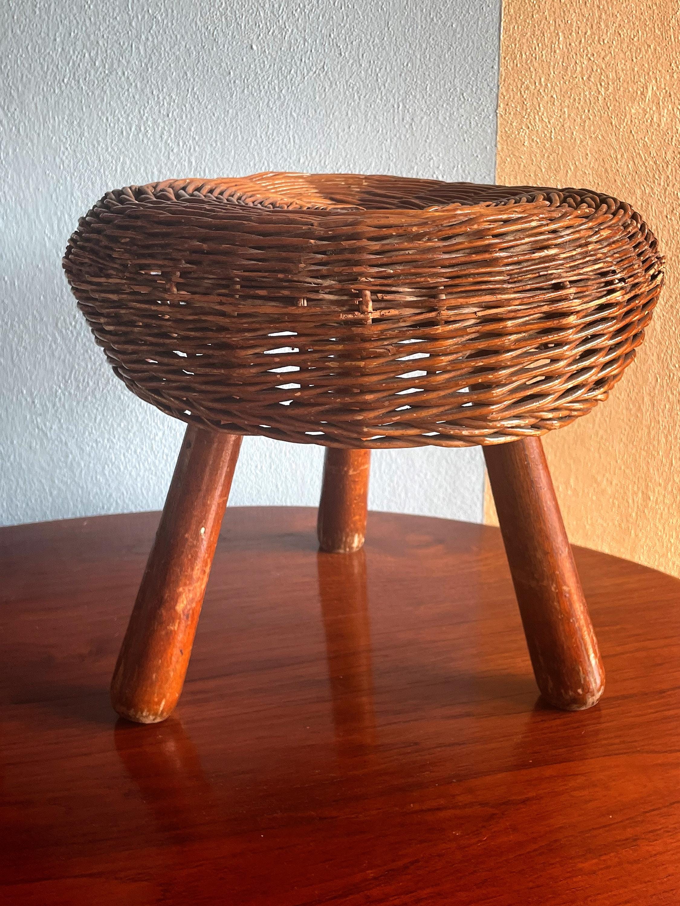 Tony Paul Wicker Stool | trove｜ビンテージ家具・雑貨