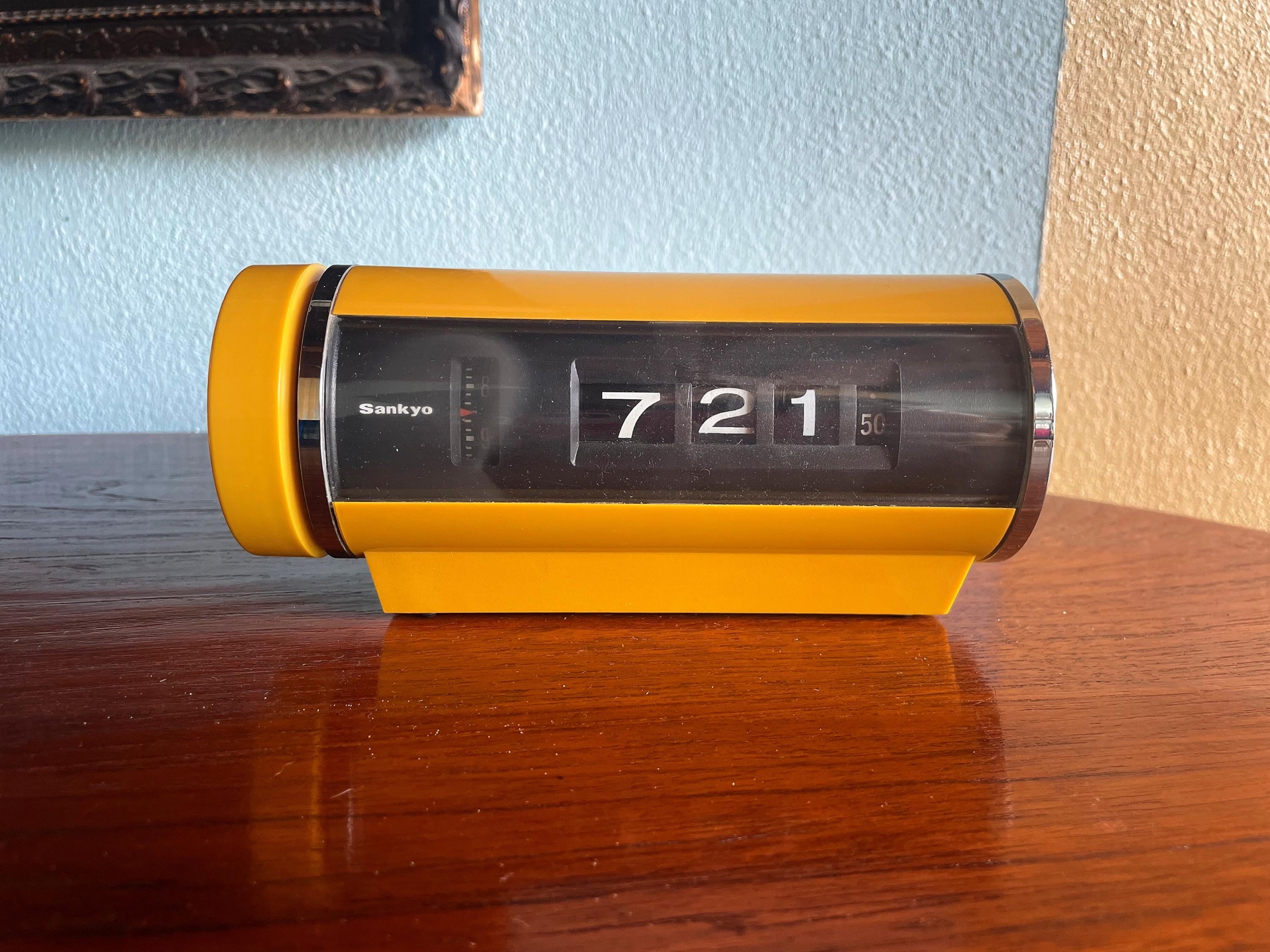 ②[レトロ・美品] Sankyo ザックス DT-601 パタパタ・クルクル時計 レトロSankyo ザックス DT-601 パタパタ・クルクル時計 - メルカリ