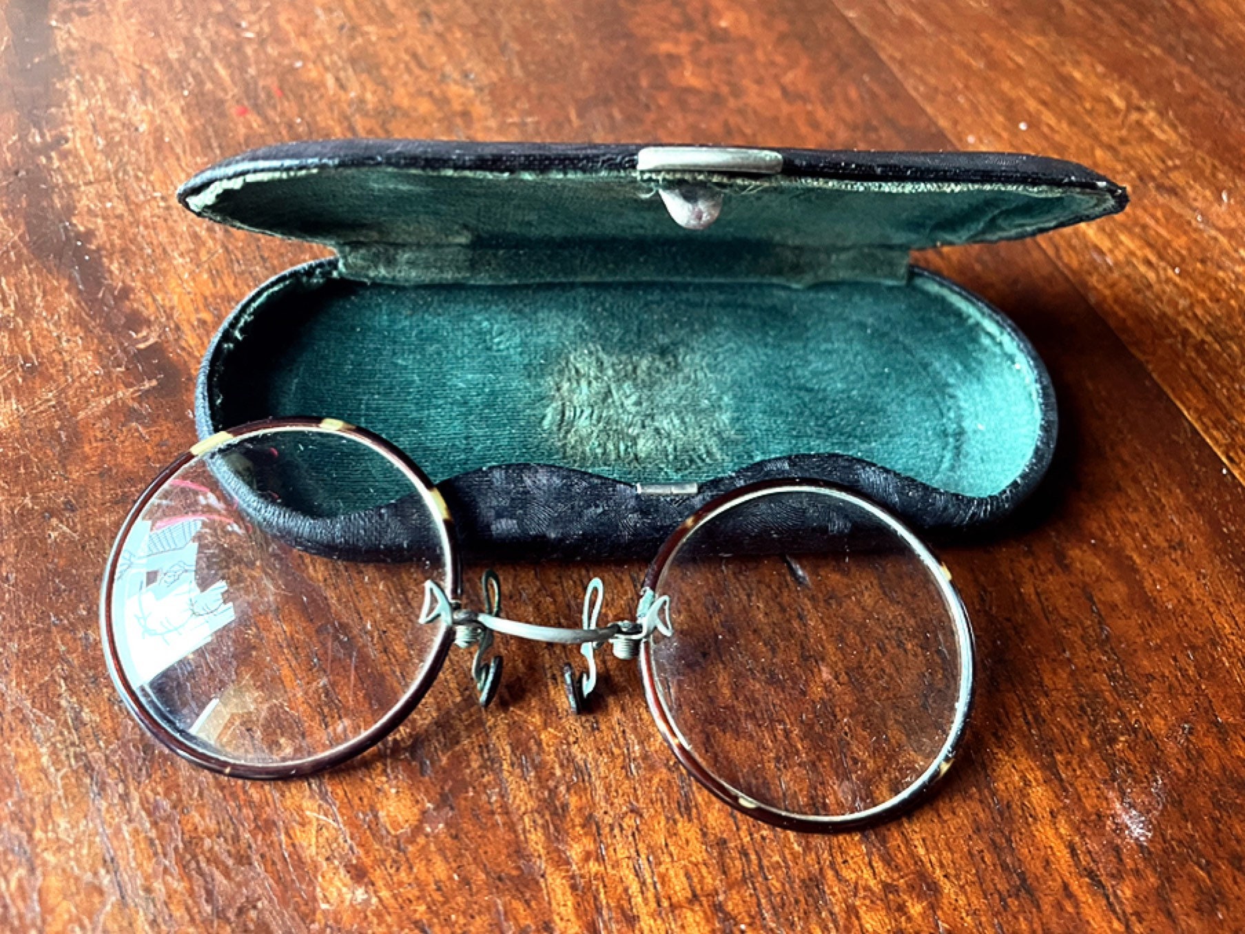 Antique Pince nez Glasses Antique Reading Glasses With Turtle effect Edge From the Early 1900s Etsy UK