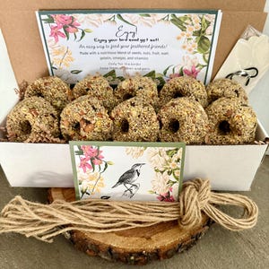 10 bird seed cakes- refill or DIY favor option.  ( no feeders or extras ) An easy way to feed your feathered friends!