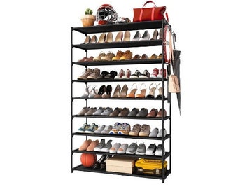 9|Tier Tall Shoe Rack| pace-Saving Organizer for 36|45 Pairs
