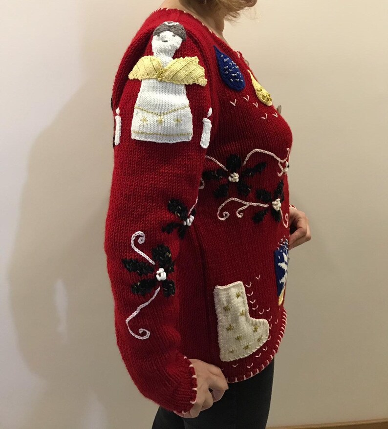 Xmas Gift for Women\u2019s Boyfriend Cardigan Christmas Cardigan Cable Knitted Grunge Sweater Coat Custom Order Knitting, Medium Overcoat