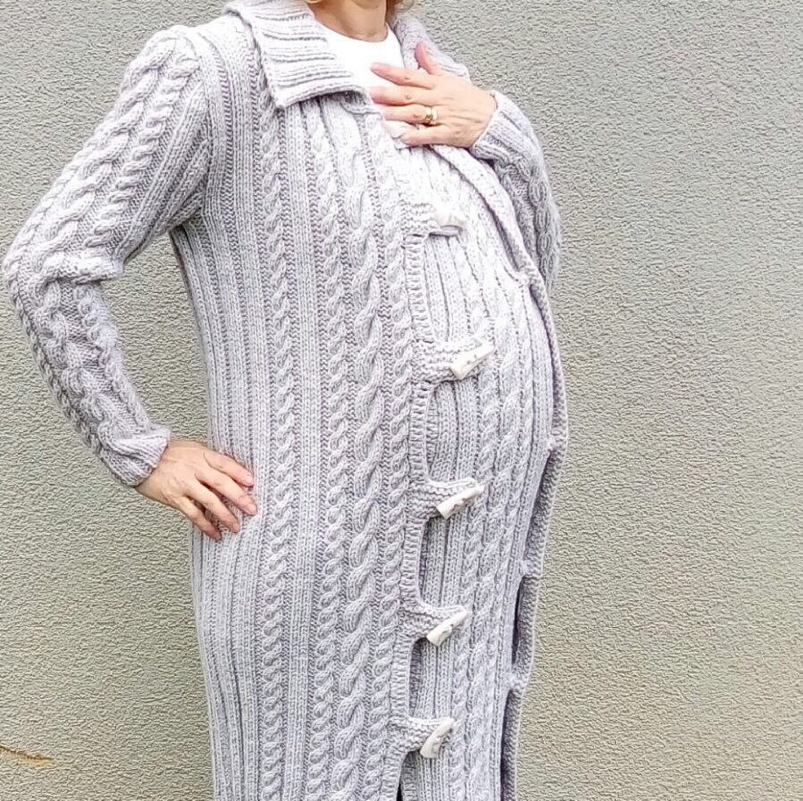 Maternity Clothes Pregnant Winter Coat Pregnancy Gray Etsy