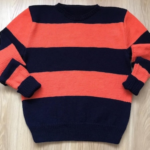 ハンドニットセーター、オーバーサイズストライプセーター、プラスサイズの服、暖かい冬の服装、ボーイフレンドセーター、レディースニットウェア、マタニティウェア