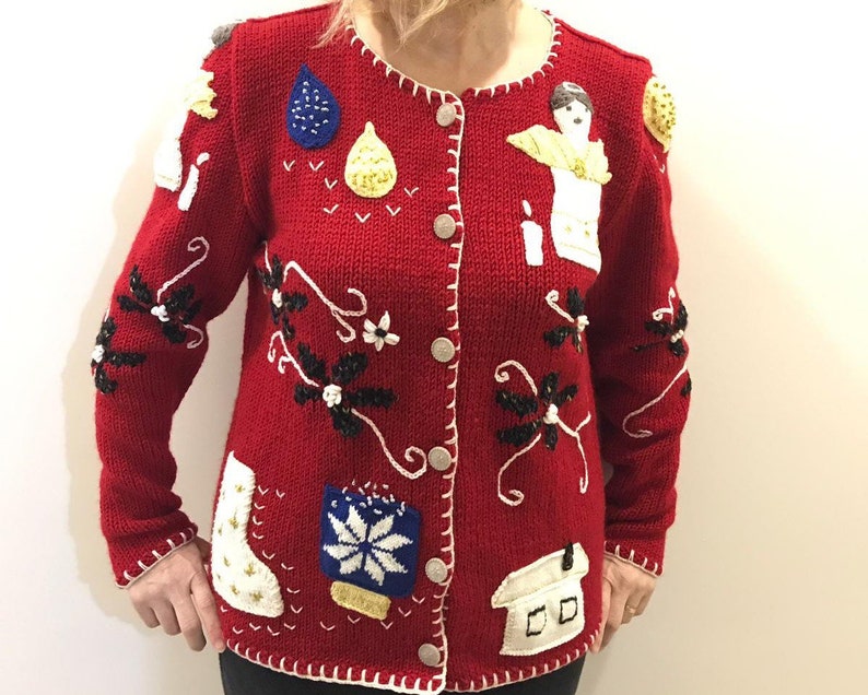 Xmas Gift for Women\u2019s Boyfriend Cardigan Christmas Cardigan Cable Knitted Grunge Sweater Coat Custom Order Knitting, Medium Overcoat