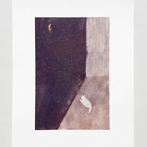 In die Nacht starren / Risograph Print