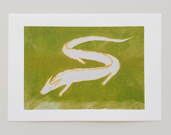 Light dragon / risograph print