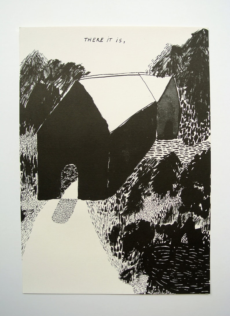 There It Is / risograph print image 1