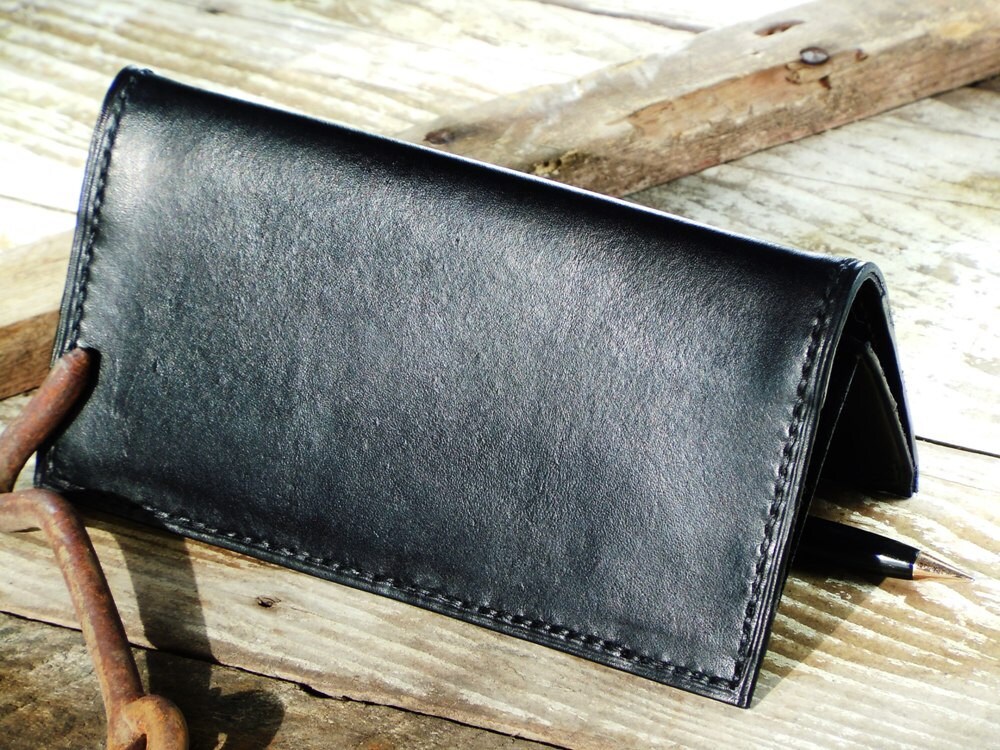 Checkbook Cover Two Checkbooks Dual Leather Carbon Copy Etsy