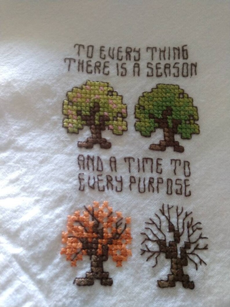 Tea Towel Flour Sack Towel Custom Flour Sack Towel Custom Tea Towel Four Seasons Towel Handstitched Towel