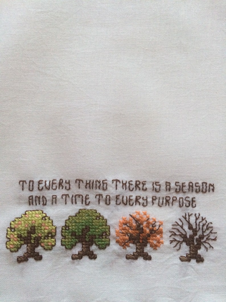 Tea Towel Flour Sack Towel Custom Flour Sack Towel Custom Tea Towel Four Seasons Towel Handstitched Towel