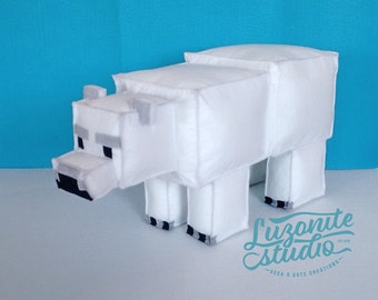 minecraft polar bear plush