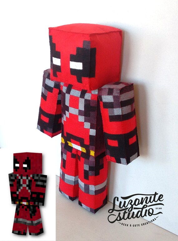 Handmade Minecraft Custom Skin Teddy Etsy