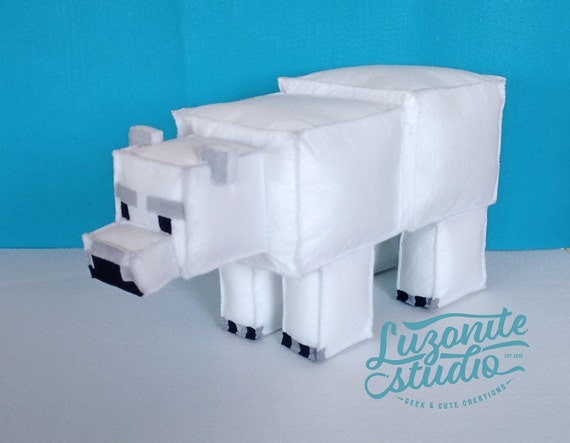 minecraft polar bear plush