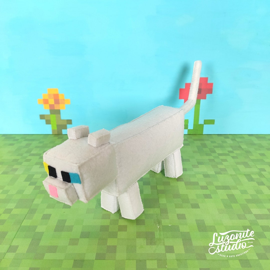 Minecraft tabby cat plush hotsell