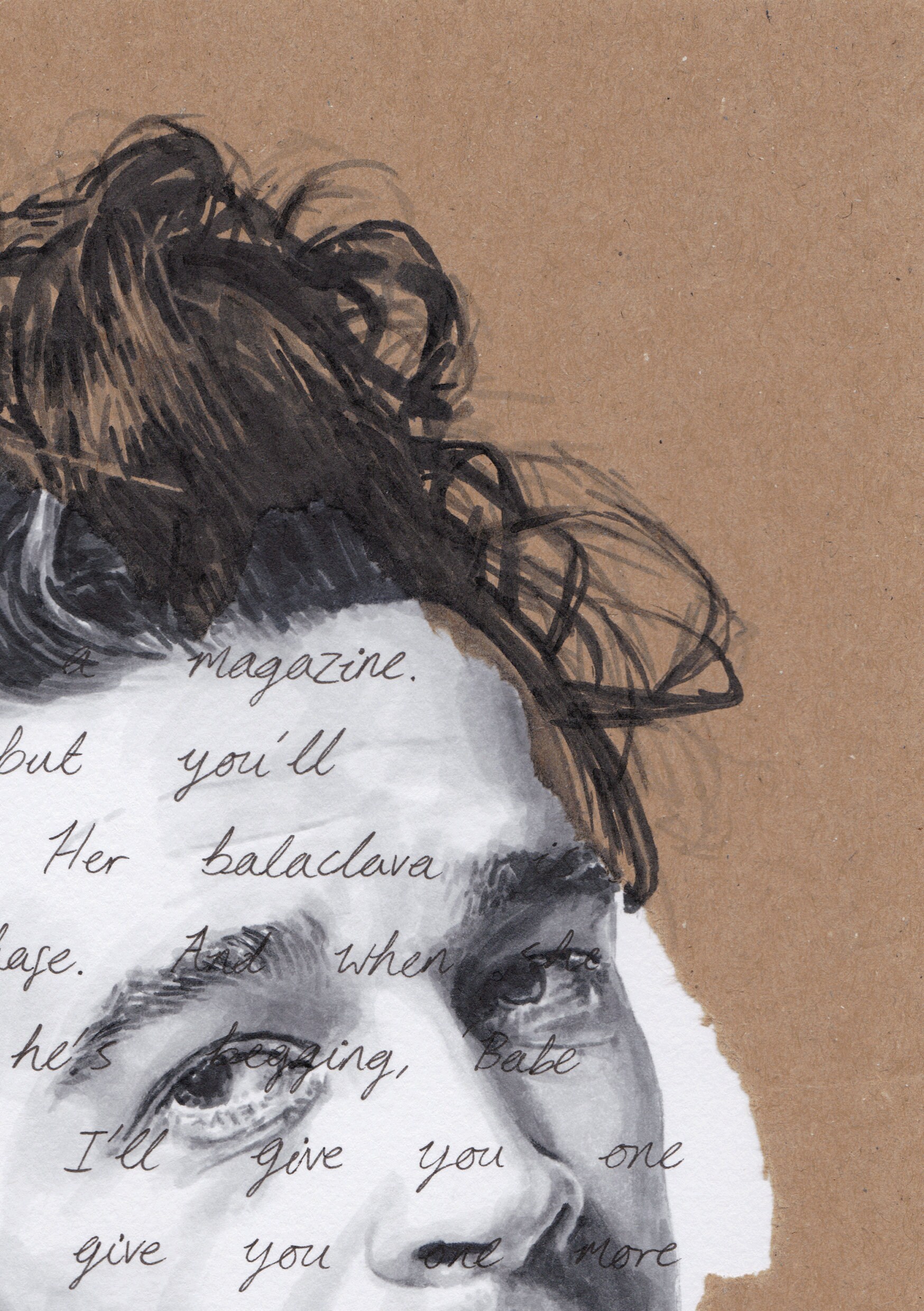 The 1975 Matty Healy Portrait Drawing - Giclée Art Print With Robbers ...