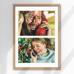 The Statement LOST Pen Zeichnung - Desmond und Penny Giclée Kunstdruck - A5 A4 A3 Größen - TV Illustration Kunstwerk