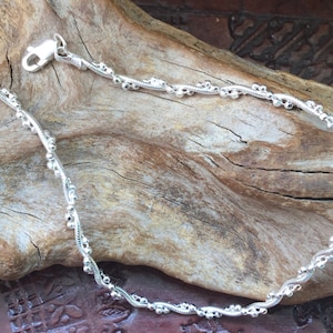 Pulsera de plata925 pulsera retorcida minimalista pulsera boho pulsera única pulsera de alta calidad
