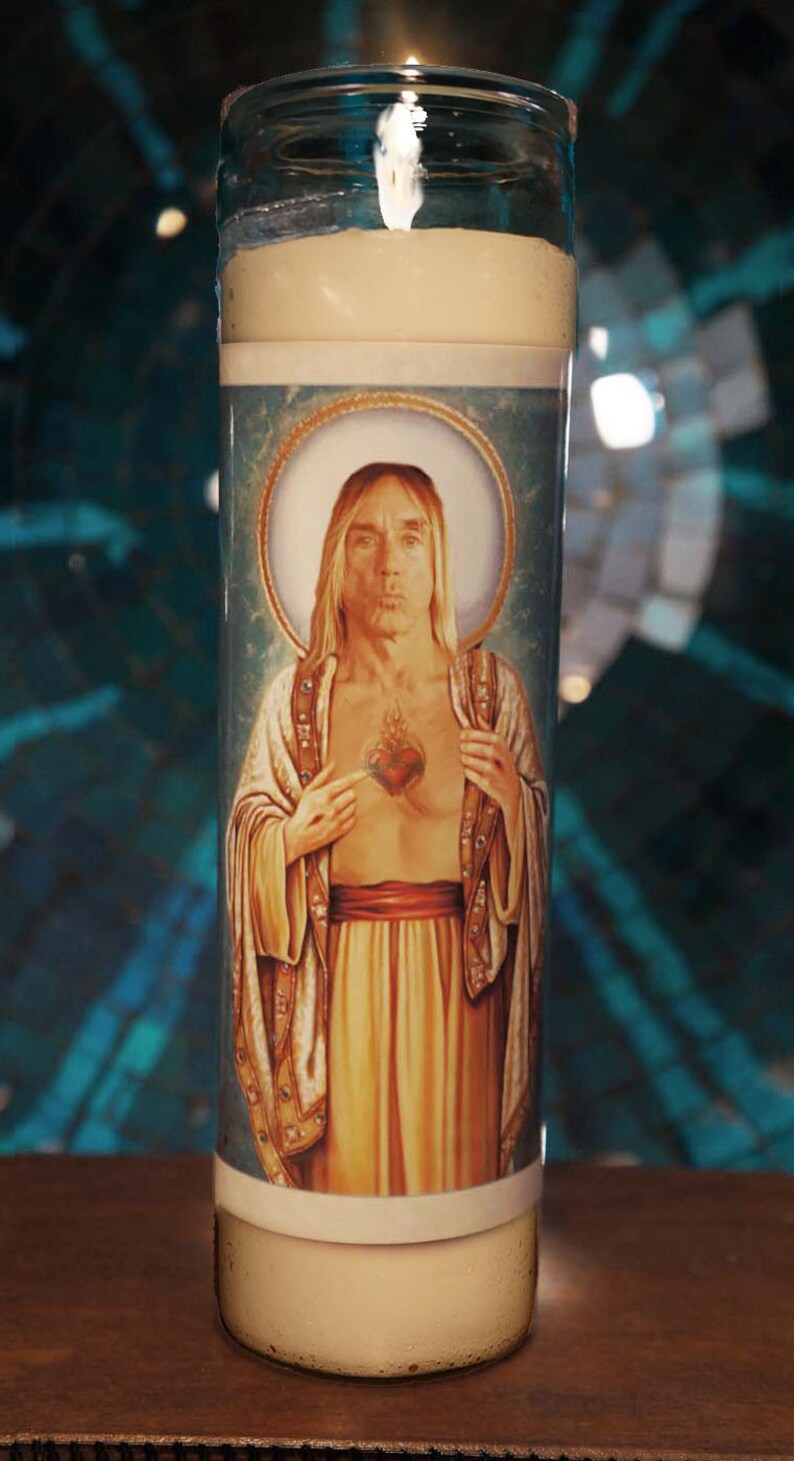 Saint Iggy Pop Prayer Candle / the Stooges Vigil Candle Etsy