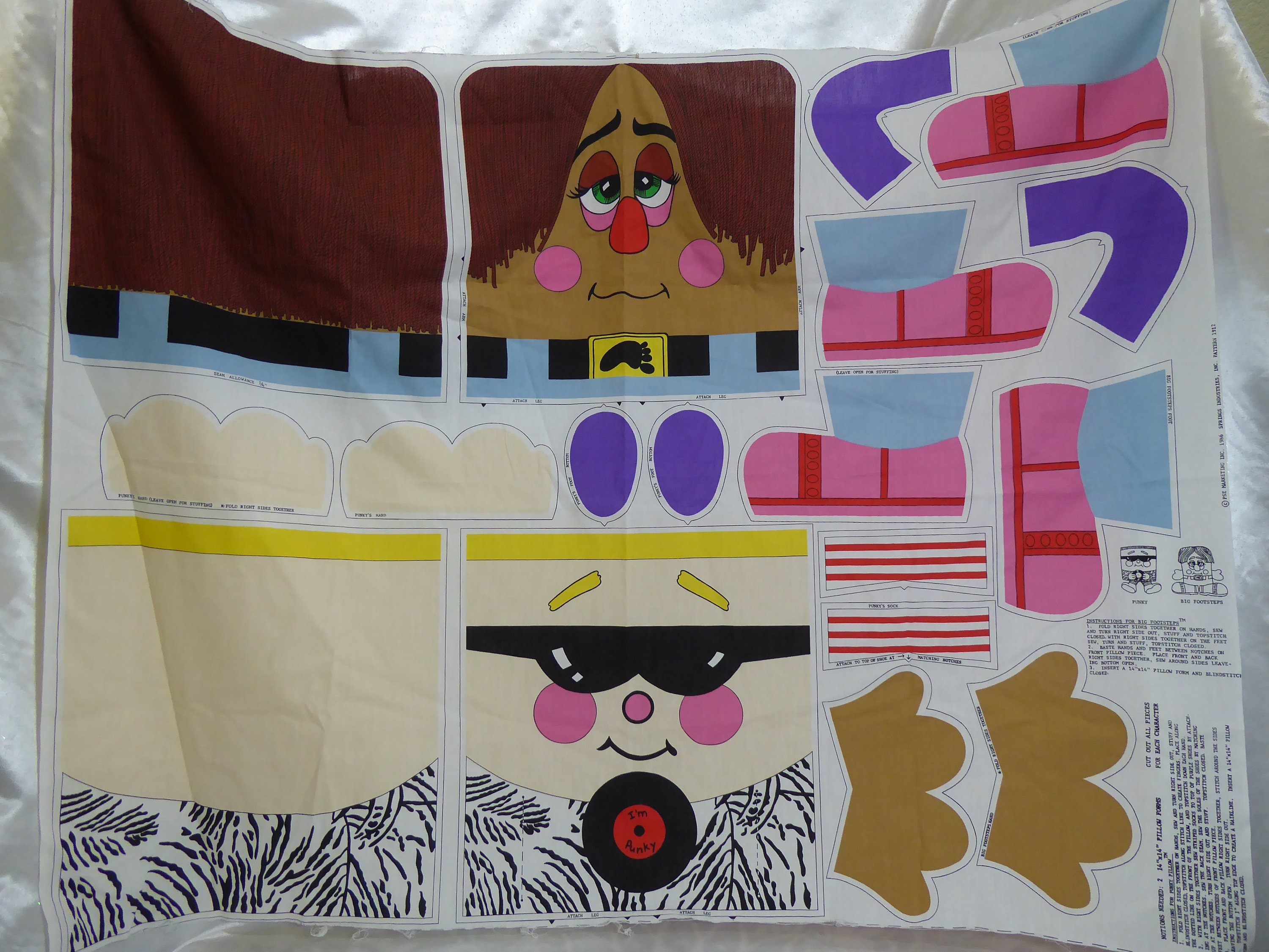 Pillow People Cut & Sew Fabric Panel Pillow Doll ToyMake Two Etsy