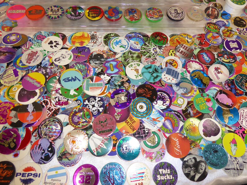 90s Retro NostalgiaVintage Pogs Milkcap Lot 663 Pogs30 Etsy