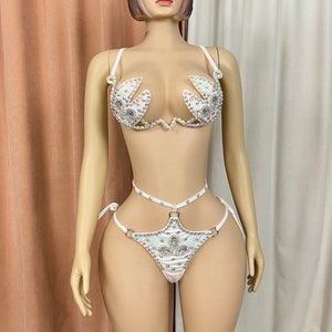 snake Samba Carnival  Bash Wire Bra & Panty Mutil white COLOR CB2061
