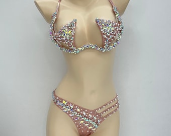 New Style Samba Carnival Handmade Costumes Bra and Panty Rave Set C054