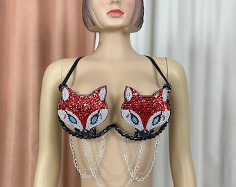 Fox design Samba Carnival Wire Bra Rainbow RAVE BRA BB035