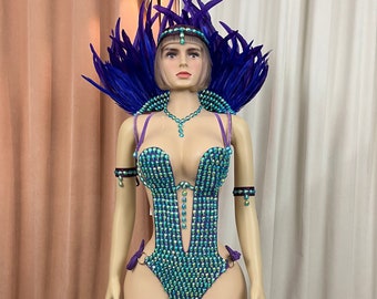 FREE SHIPPING  Carnivel Samba costume 8 piece