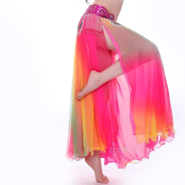 Hot selling woman beautiful belly dance  Skirt Slit Both Side(skirt only)