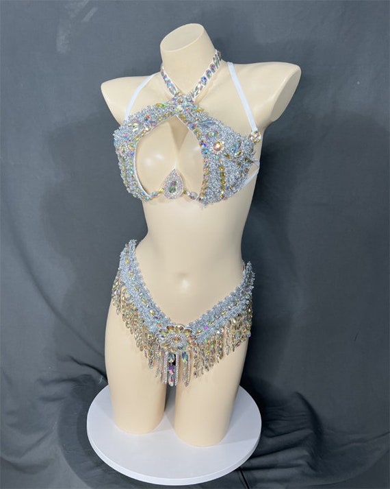 Samba Carnival Wire Bra and Thong Passista Pageant Cabaret Broadway Theater  Mardi Gras, RAVE Vegas Showgirl C018-3 -  Canada