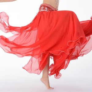 Belly Dance Skirt Slit Both Side