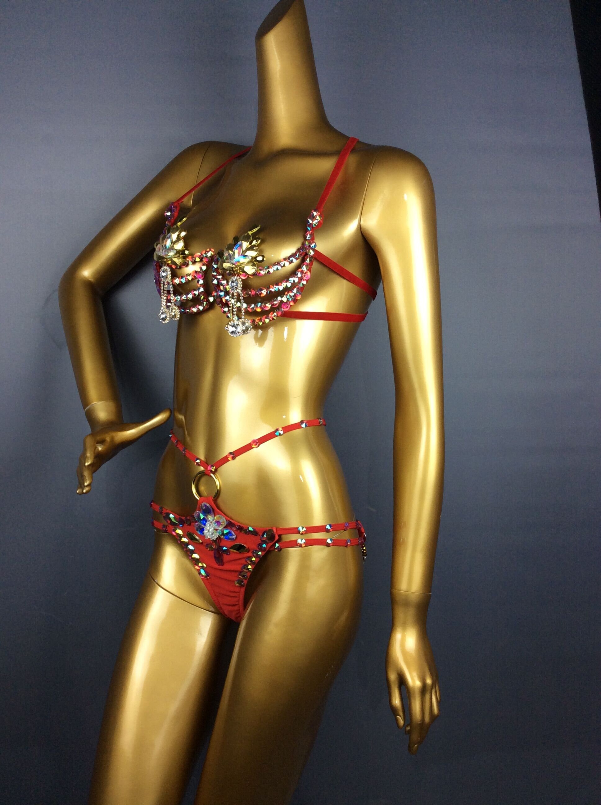 Customizable Carnival Sets Wire Bra and Tiara glorie -  UK