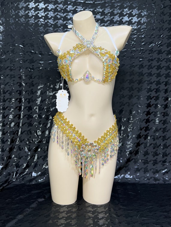 Samba Carnival Wire Bra and Thong Passista Pageant Cabaret Broadway Theater  Mardi Gras, RAVE Vegas Showgirl C018-3 -  Canada