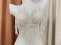 Hand Beaded Belly Dance Samba Costume bra only 4  colors bra201