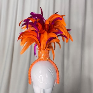New Style Samba Halloween Handmade Feather Headpiece For Performance