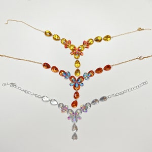 Collana di strass per carnevale, EDC e feste