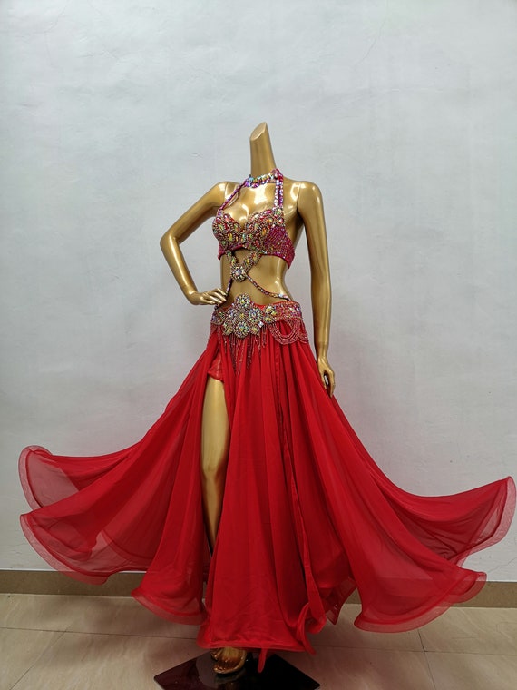 Golden Belly Dance Costume - Zai Fashion