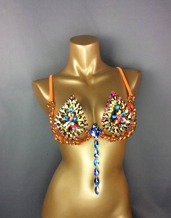 Hand Made Samba Carnival Wire Bra and Panty Hand Beads Passista