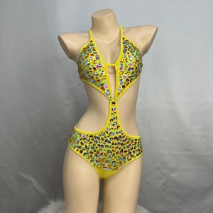 Samba Carnivel costumes 1 piece set Yellow color