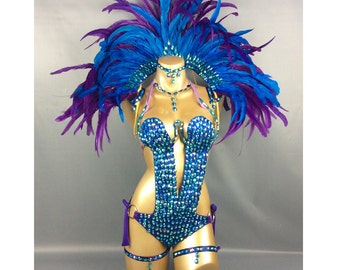 FREE SHIPPING  Carnivel Samba costume 8 piece