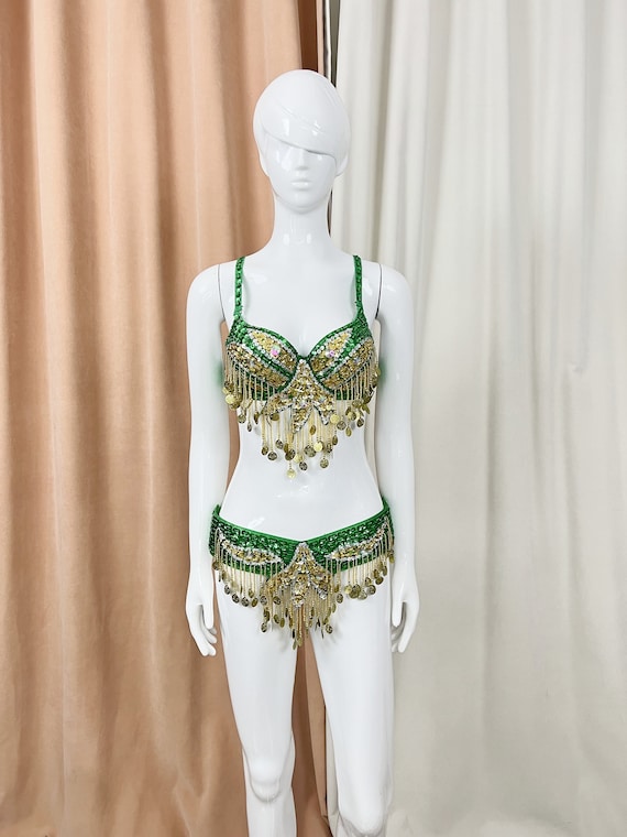 slim fit dress slacks Belly Dance Skirt, Top, Veil, & Hip Scarf Costume Set main image 0