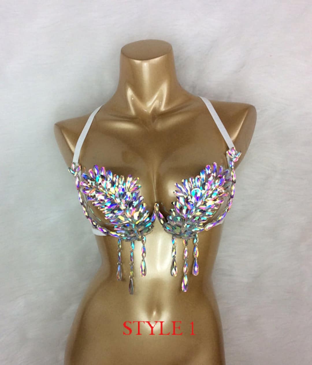 Hand Made Samba Carnival Wire Bra and belt 4 Pieces Set