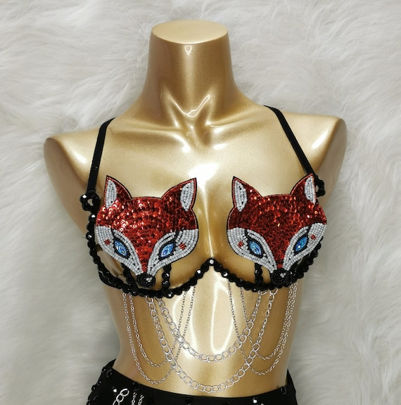 Fox Design Samba Carnival Wire Bra Rainbow RAVE BRA BB035 