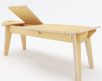 CNC router - furniture plans - DXF files -Long Board Bench