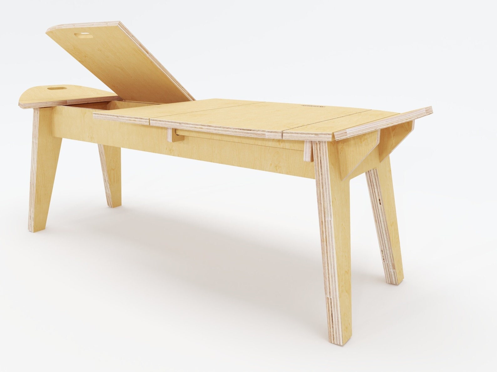 CNC Router Furniture Plans DXF Files long Board Bench Etsy