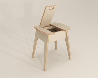 Router CNC - piani di mobili - file DXF - Sedia da tavolo