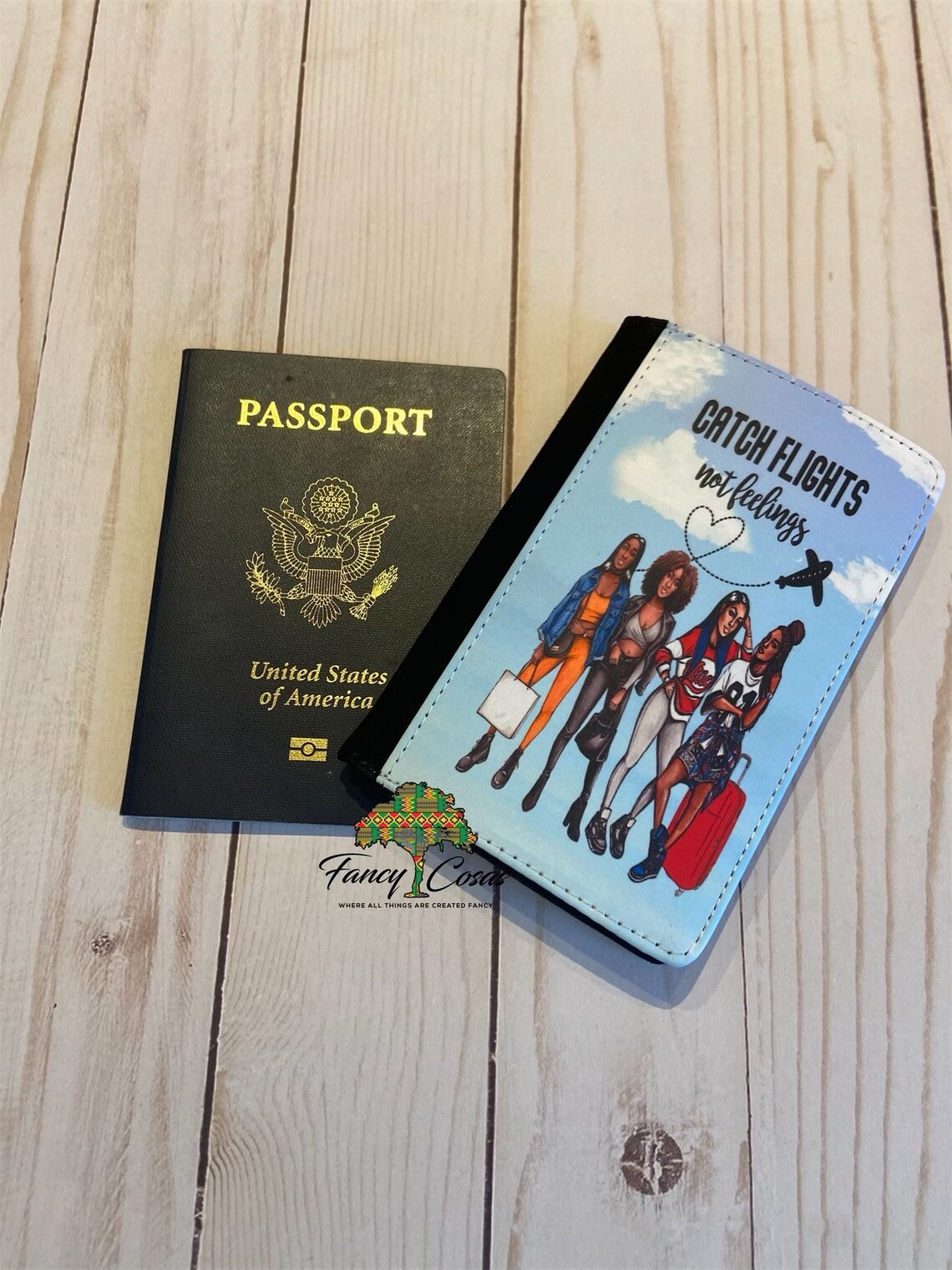 Catch Flights Not Feelings Friends Passport Cover Custom Etsy